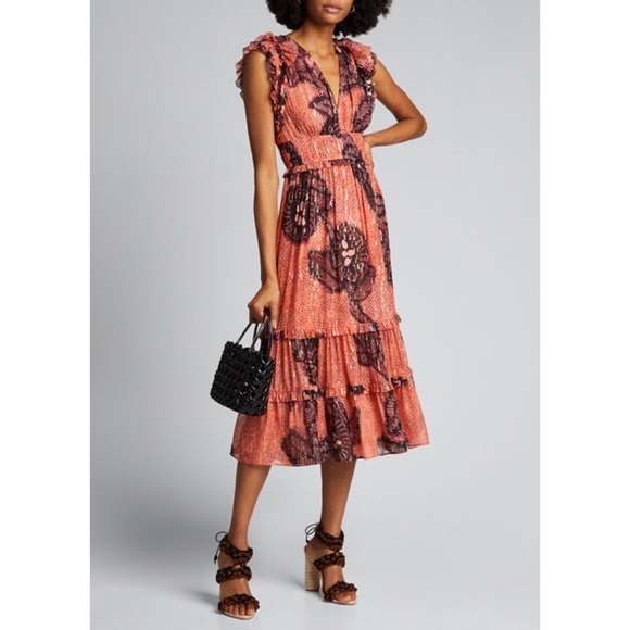 ulla johnson coral dress